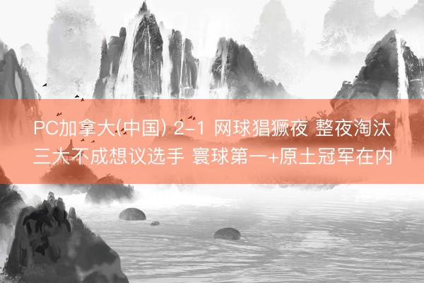 PC加拿大(中国) 2-1 网球猖獗夜 整夜淘汰三大不成想议选手 寰球第一+原土冠军在内