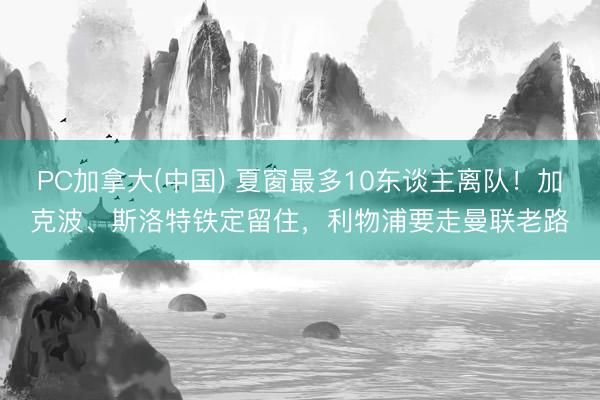 PC加拿大(中国) 夏窗最多10东谈主离队！加克波、斯洛特铁定留住，利物浦要走曼联老路