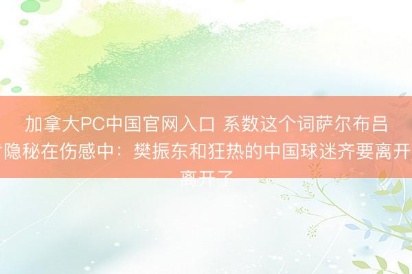 加拿大PC中国官网入口 系数这个词萨尔布吕肯隐秘在伤感中：樊振东和狂热的中国球迷齐要离开了