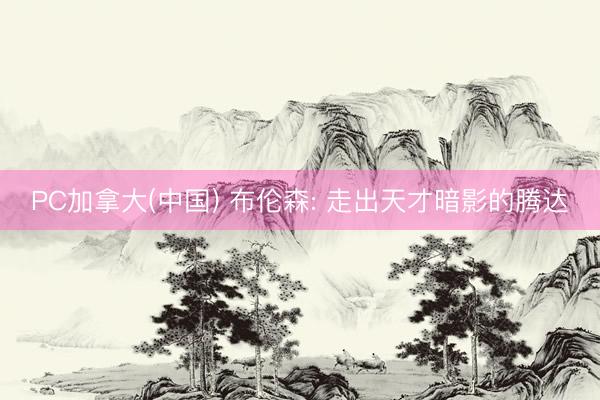 PC加拿大(中国) 布伦森: 走出天才暗影的腾达