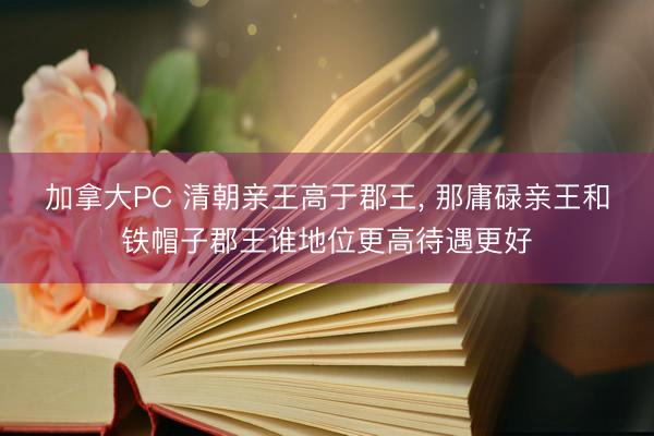 加拿大PC 清朝亲王高于郡王, 那庸碌亲王和铁帽子郡王谁地位更高待遇更好