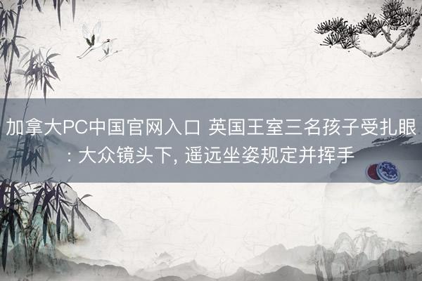 加拿大PC中国官网入口 英国王室三名孩子受扎眼: 大众镜头下， 遥远坐姿规定并挥手